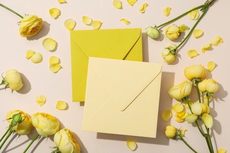 Concept of greeting, 8 march, Woman's day, space for textの写真素材