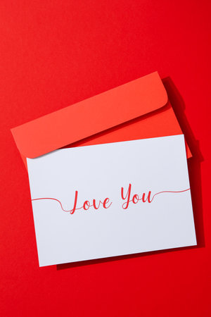 Concept of Valentine's day, day of lovers, top viewの写真素材