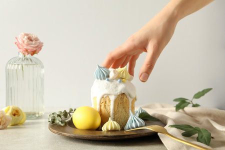 Concept of Easter, spring holy holiday conceptの写真素材