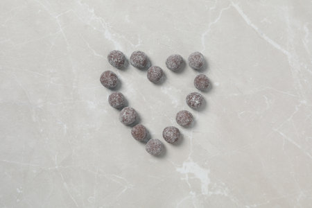 Concept of Valentine's day, lovers day, top view