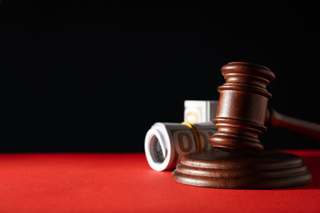 Concept of public sale, auction, space for textの写真素材