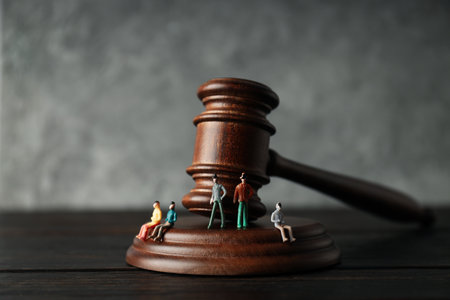 Concept of public sale, auction business competitionの写真素材