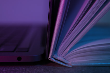 Concept of books vs technology, old search for information vs modern search for information