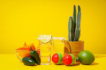 Concept of Mexico food, Mexico cuisine snack and drink