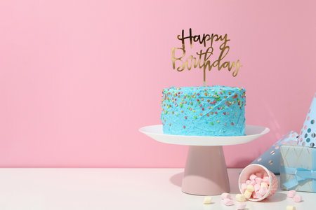 Concept of Happy Birthday, Happy Birthday cake