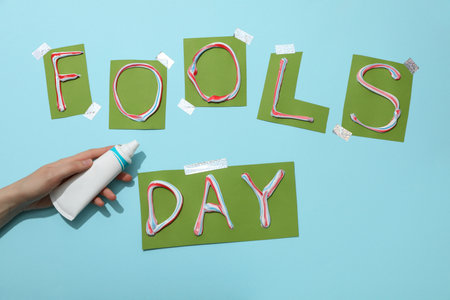 Concept of Happy 1 april Fools dayの写真素材