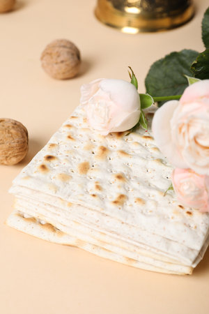 Concept of Passover or Pesach, happy jewish Easterの写真素材