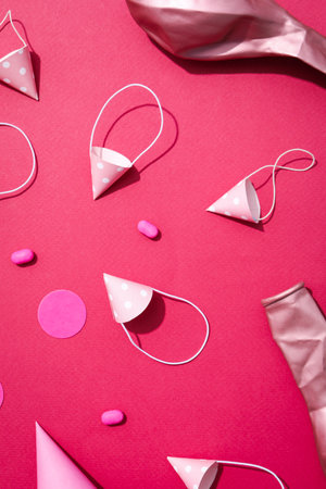 Concept of party and celebration, accessories for partyの写真素材