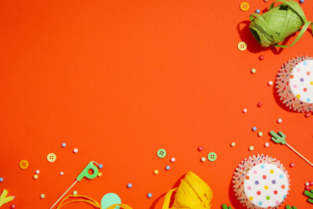 Concept of party and celebration, accessories for partyの写真素材