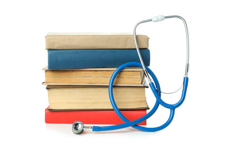 Concept of medical education, isolated on white backgroundの写真素材