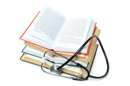 Concept of medical education, isolated on white backgroundの写真素材