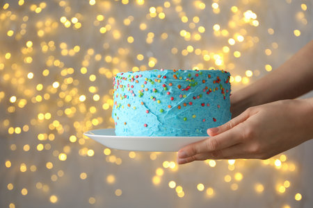 Concept of Happy Birthday, Happy Birthday cakeの写真素材