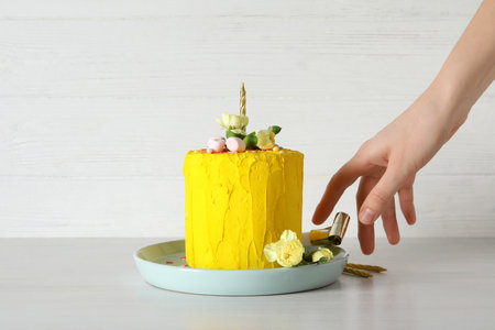 Concept of Happy Birthday, Happy Birthday cake
