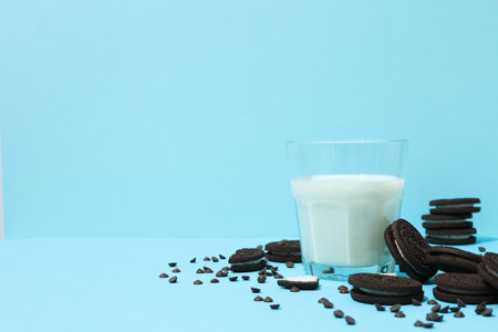 16.02.2022 - Odessa, Ukraine: Concept of tasty cookie with Oreo