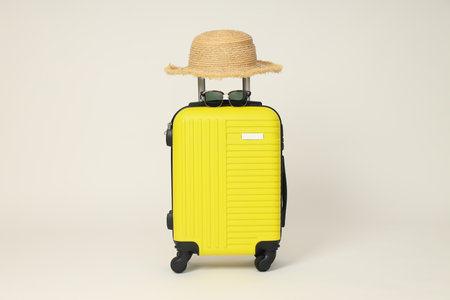 Suitcase, luggage, luggage for summer travel and vacation