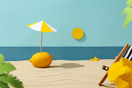 Summer vibes, vacation and relax in summer timeの写真素材