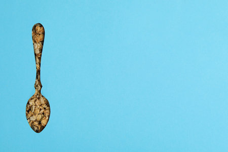 Photo of uncooked food for breakfast - muesliの写真素材