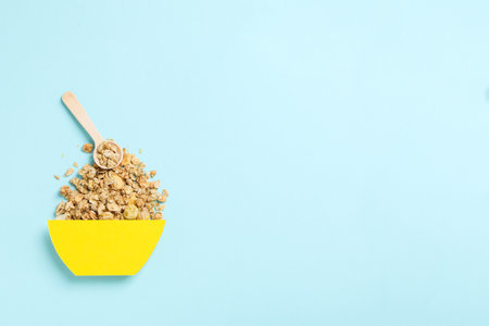 Photo of uncooked food for breakfast - muesli