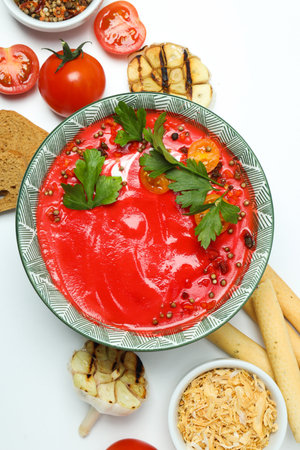 Dish made from tomatoes - tasty tomato soup