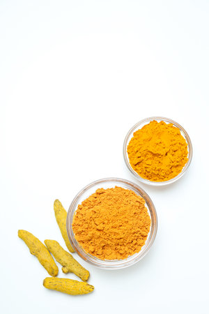 Fragrant seasoning - turmeric, one of the main ingredients in Indian curryの写真素材