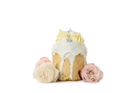 Concept of Easter, spring holy holiday concept, isolated on white backgroundの写真素材