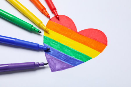 Composition for Pride and LGBTQ community conceptの写真素材