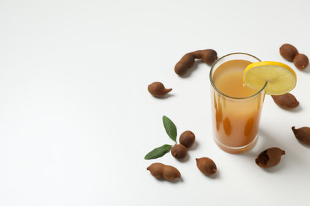 Fresh sweet drink - tamarind juice, tasty drink for refreshingの写真素材