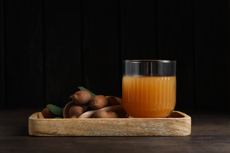 Fresh sweet drink - tamarind juice, tasty drink for refreshingの写真素材