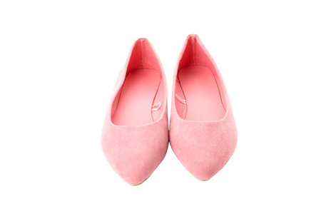 Concept of female shoes - female shoes on white backgroundの写真素材