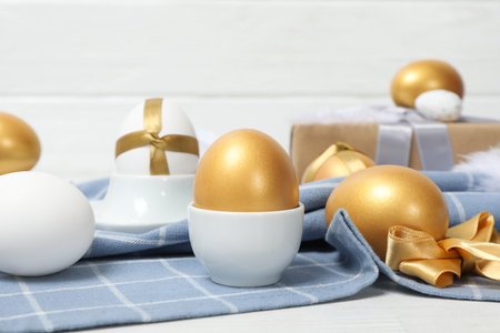 Concept of Richness and prosperity, golden eggsの写真素材