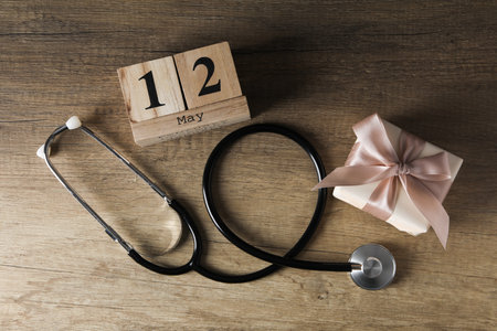 International Nurses Day - May 12, top viewの写真素材