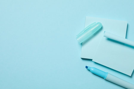 Concept of different stationery accessories, stationery accessories for office workの写真素材