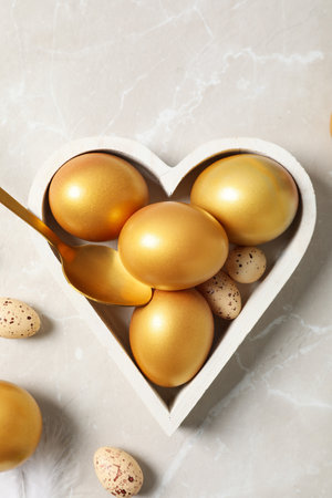 Pension rewards, returns and investment funding concepts, golden eggsの写真素材
