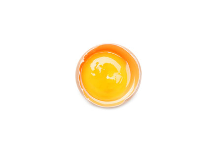 Ingredient for making breakfast - egg isolated on white background