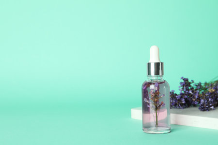 Body care and skin care cosmetic - lavender oilの写真素材