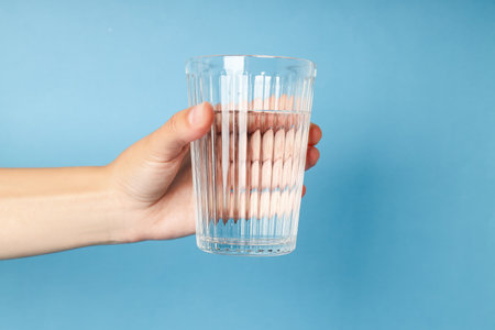 Concept of thirst and freshness, fresh water