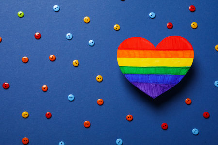 Composition for Pride and LGBTQ community, space for text