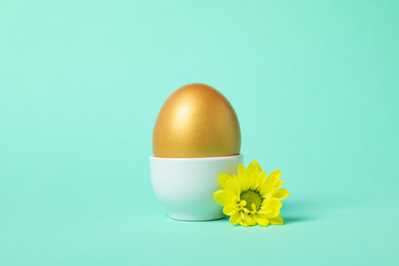 Pension rewards, returns and investment funding concepts, golden eggの写真素材