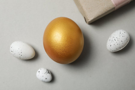 Pension rewards, returns and investment funding concepts, golden eggの写真素材