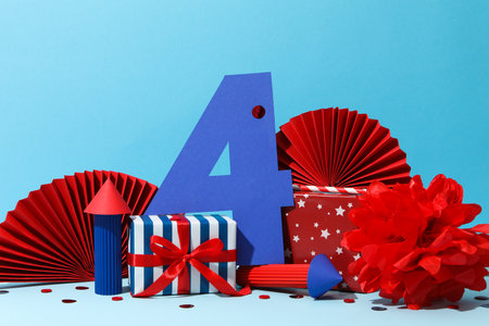 Composition for 4 July, Independence Day of USA