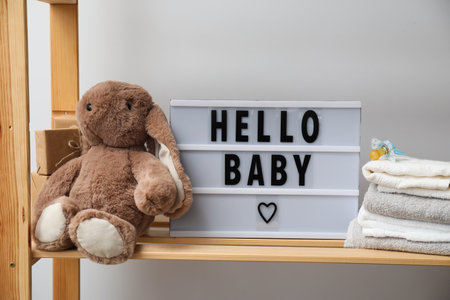 Composition for waiting a baby concept, preparation for motherhoodの写真素材