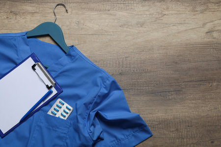 Medicine uniform - healthcare, Medical Workers Day, space for textの写真素材