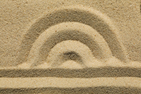 Composition for Zen, Relaxation, Harmony and Balance conceptの写真素材