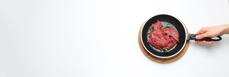 Ingredient for cooking grilled meat - ground meatの写真素材