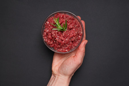 Ingredient for cooking grilled meat - ground meatの写真素材