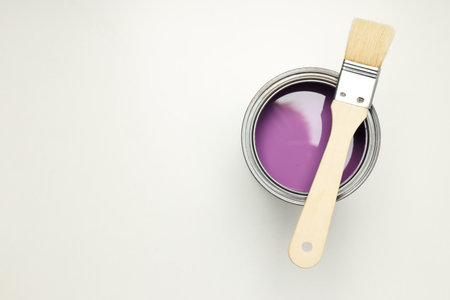Tools for art and repair - paint, space for textの写真素材