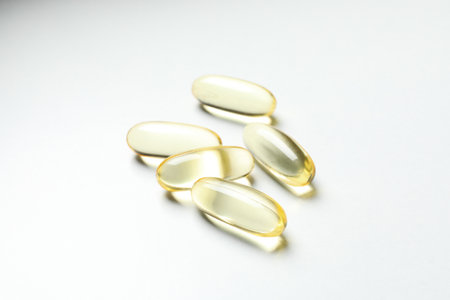 Immunity support capsules - Omega, health care conceptの写真素材