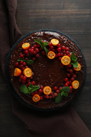 Tasty dessert - Chocolate cake, concept of delicious dessertの写真素材