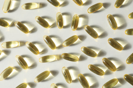 Immunity support capsules - Omega, health care conceptの写真素材
