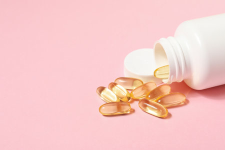 Immunity support capsules - Omega, health care conceptの写真素材